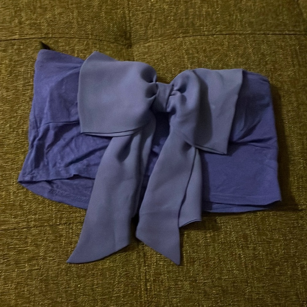 Blue with a bow